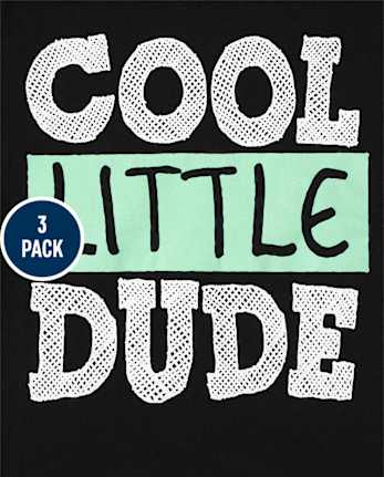 Toddler Boys Cute Dino Graphic Tee 3-Pack