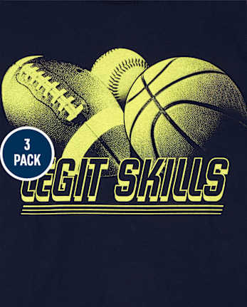 Boys Sports Graphic Tee 3-Pack