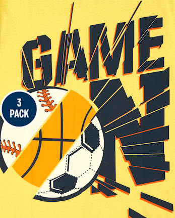 Boys Sports Graphic Tee 3-Pack
