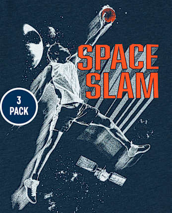 Boys Basketball Graphic Tee 3-Pack