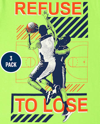 Boys Basketball Graphic Tee 3-Pack