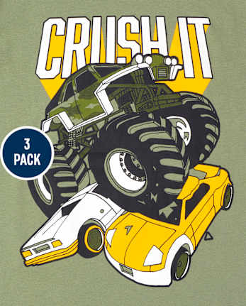 Boys Cars Graphic Tee 3-Pack