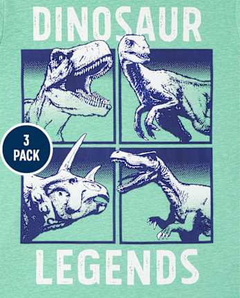 Boys Dino Graphic Tee 3-Pack