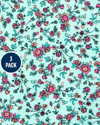 Lot de 3 débardeurs imprimés à dos nageur pour filles