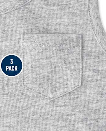 Lot de 3 débardeurs imprimés à dos nageur pour filles