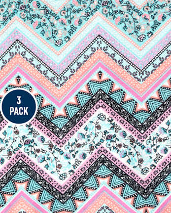 Lot de 3 débardeurs imprimés à dos nageur pour filles