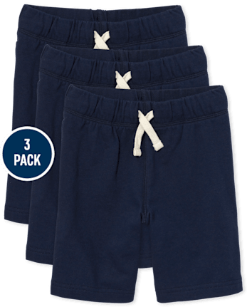 Kids French Terry Shorts 3-Pack - Husky