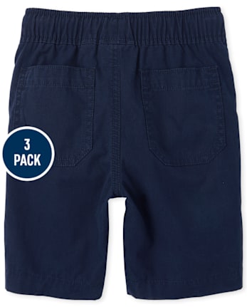 Pack de 3 pantalones cortos deportivos sin cordones para niño - MULTI CLR