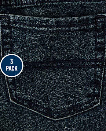 Pack de 3 vaqueros súper ajustados para niño - Estrecho