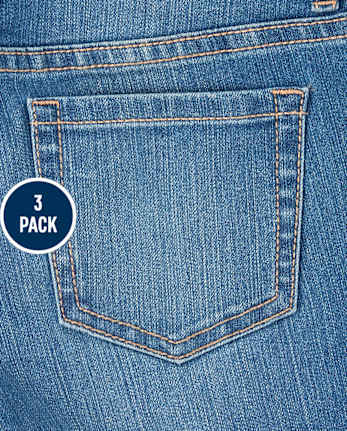 Fille jeans ajustés 3-Pack - Plus