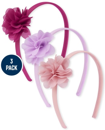 Girls Flower Headband 3-Pack