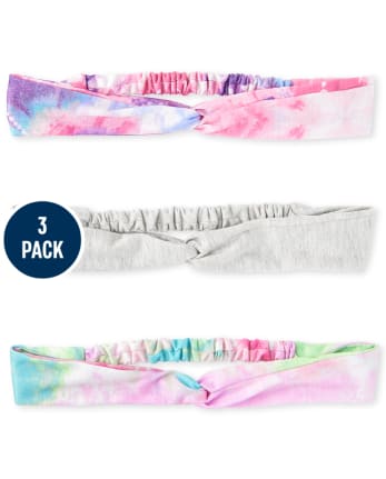 Girls Tie Dye Headwrap 3-Pack