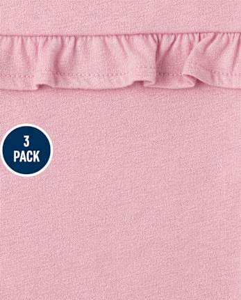 Paquete de 3 tops de animales florales para niñas pequeñas