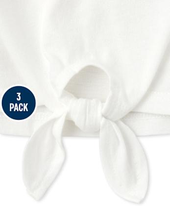 Paquete de 3 tops de animales florales para niñas pequeñas