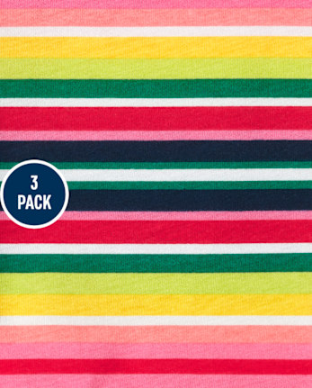 Pack de 3 tops de frutas para niñas pequeñas