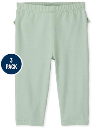 Baby Girls Floral Pants 3-Pack