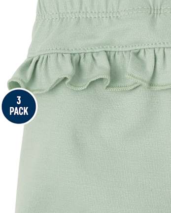 Baby Girls Floral Pants 3-Pack