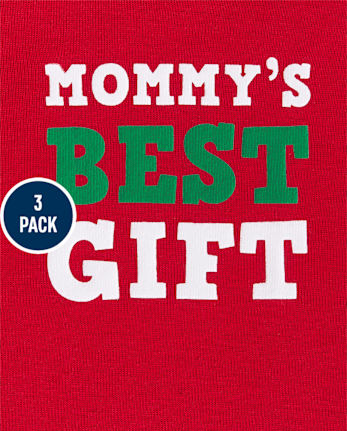 Baby Christmas Bodysuit 3-Pack
