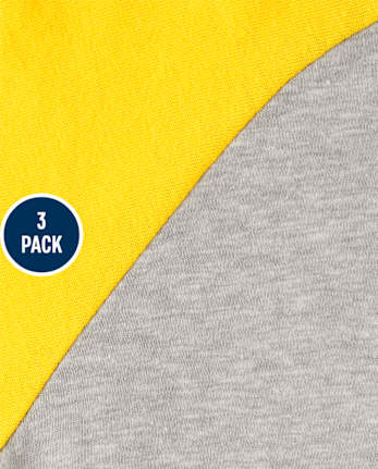 Baby And Toddler Boys Raglan Top 3-Pack
