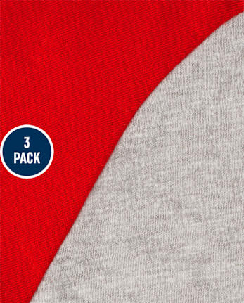 Baby And Toddler Boys Raglan Top 3-Pack