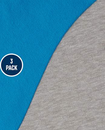 Baby And Toddler Boys Raglan Top 3-Pack