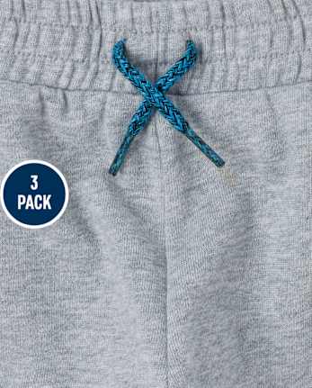Baby And Toddler Boys Side Stripe Jogger Pants 3-Pack
