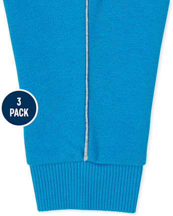 Baby And Toddler Boys Side Stripe Jogger Pants 3-Pack