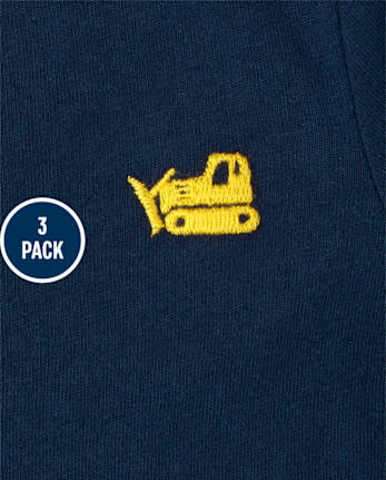 Baby And Toddler Boys Truck Top 3-Pack