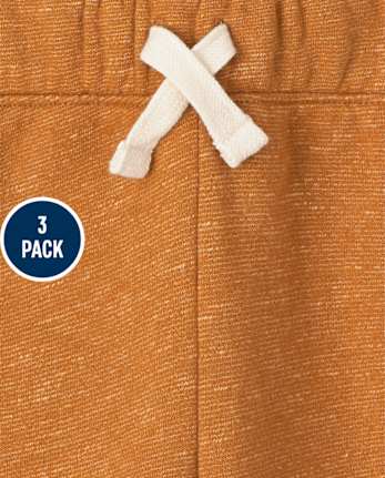 Baby And Toddler Boys Fleece Jogger Pants 3-Pack