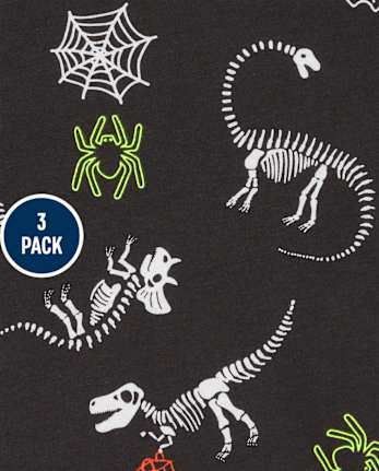 Lot de 3 hauts d'Halloween pour tout-petits garçons