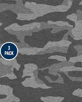Lot de 3 hauts raglan camouflage pour tout-petits garçons