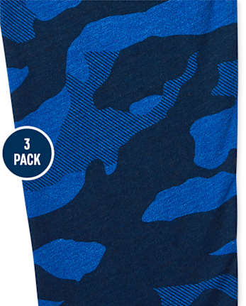 Lot de 3 hauts raglan camouflage pour tout-petits garçons