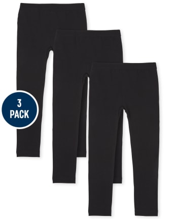 Girls Fleece Lined Leggings 3-Pack