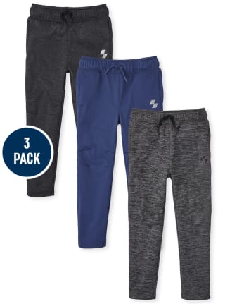 Boys Performance Pants 3-Pack