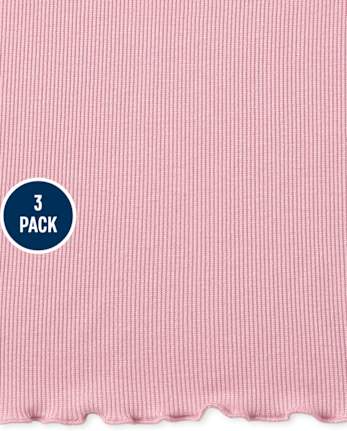 Girls Tie Dye Ribbed Top 3-Pack