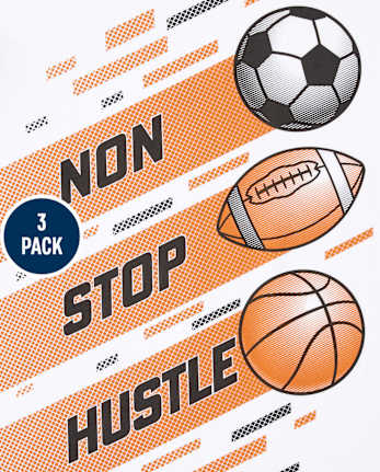 Boys Sports Graphic Tee 3-Pack
