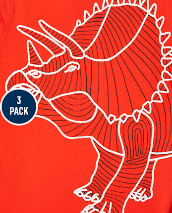 Boys Dino Graphic Tee 3-Pack