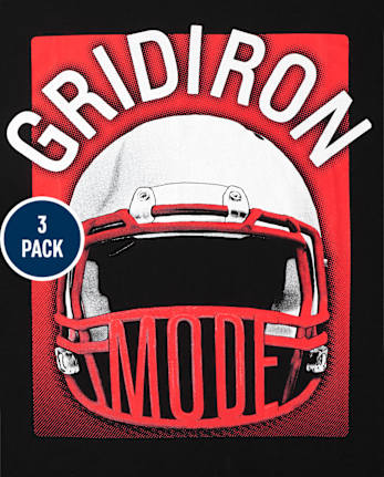 Boys Football Graphic Tee 3-Pack