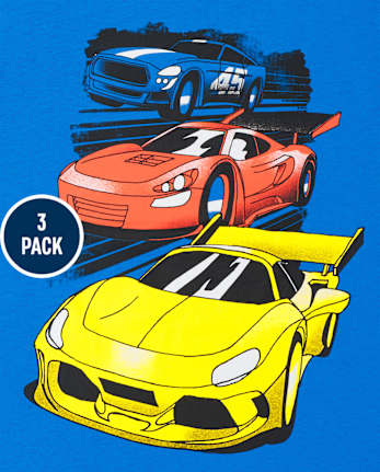 Camiseta De Cars Manga Corta Blanca Para Niño 2T A 5T - Tienda Online MIC