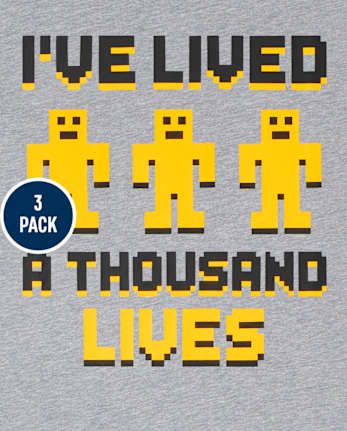 Boys Video Game Graphic Tee 3-Pack