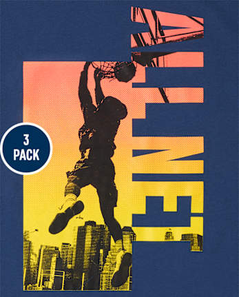 Boys Basketball Graphic Tee 3-Pack