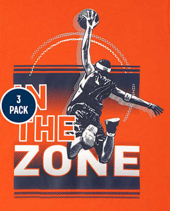 Boys Basketball Graphic Tee 3-Pack