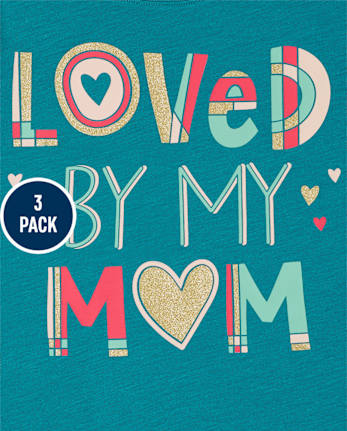 Girls Family Love Graphic Tee 3-Pack