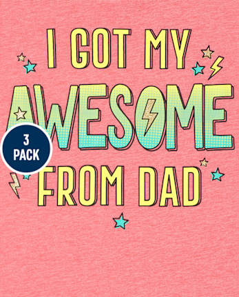 Girls Family Love Graphic Tee 3-Pack