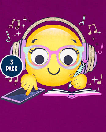 Lot de 3 t-shirts graphiques pour filles