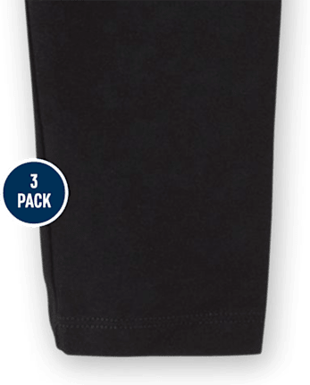 Lot de 3 leggings capri pour fille