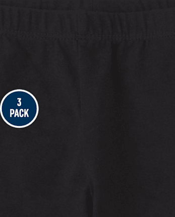 Lot de 3 leggings capri pour fille