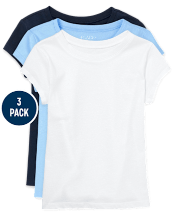 Pack de 3 camisetas para niña