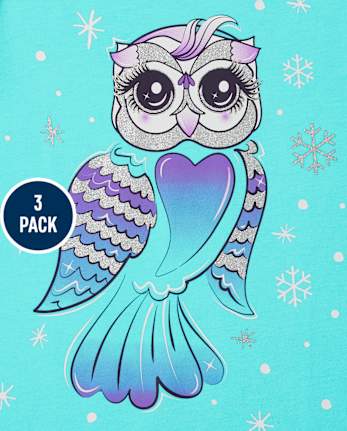Lot de 3 t-shirts à imprimé animal pour fille