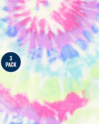 Girls Tie Dye Leggings 3-Pack